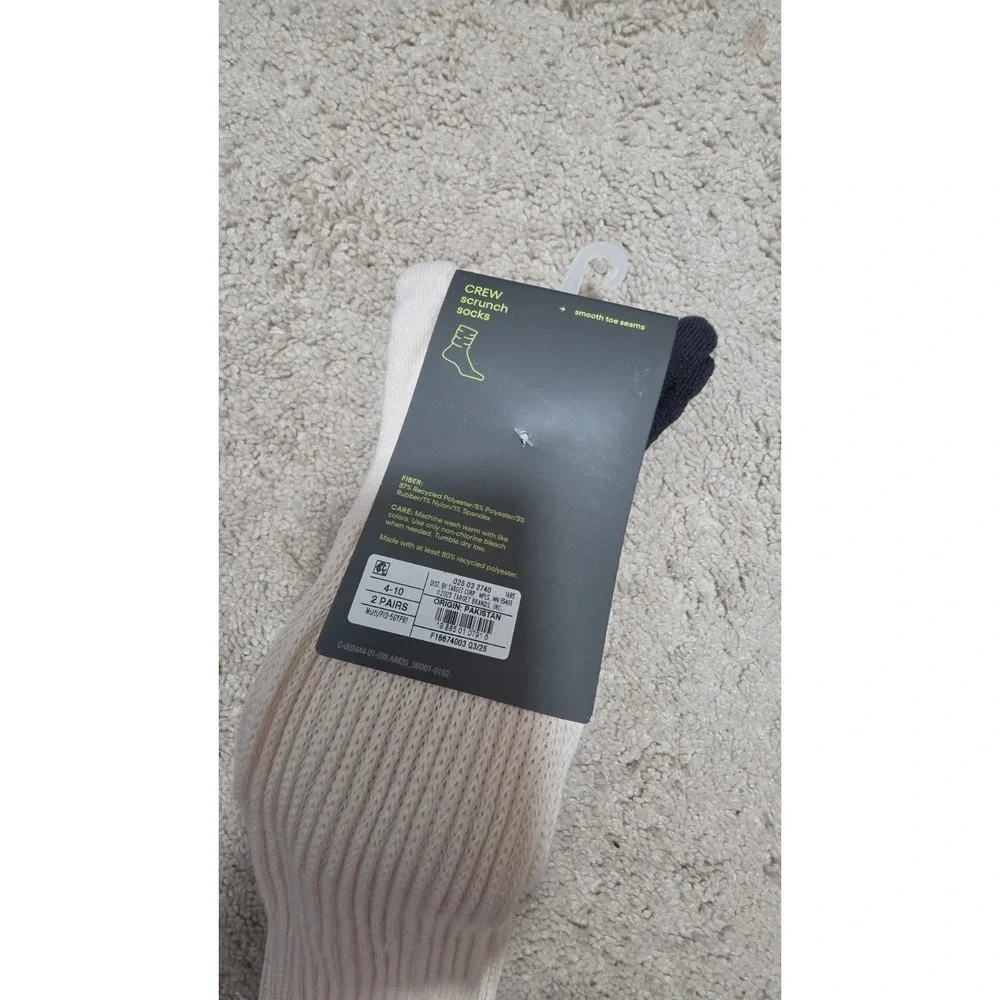 All in Motion crew scrunch socks